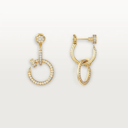 [LUXE] JUSTE FULL DIAMOND DOUBLE EARRINGS