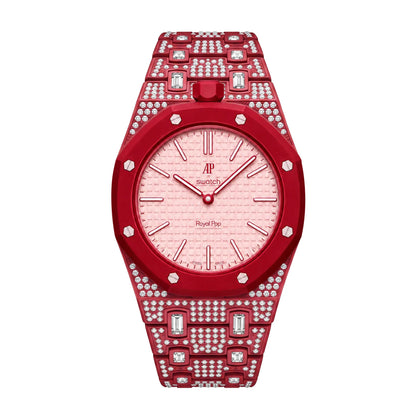 Royal Oak Pop Exclusive Bioceramic Case & Bioceramic Strap Full Diamond