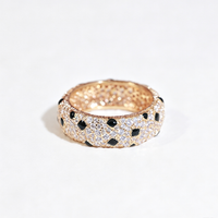 [LUXE] PANTHERE SPOTTED FULL DIAMOND RING