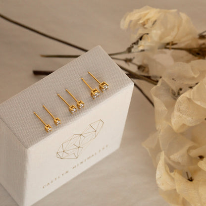 Juego de pendientes de diamantes Booker