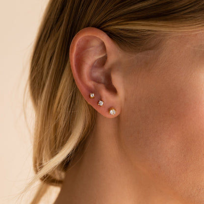 Juego de pendientes de diamantes Booker