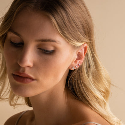 Juego de pendientes de diamantes Booker