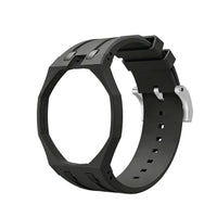 Oak Pop Exclusive Black Silicone Strap