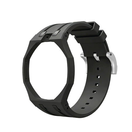 Oak Pop Exclusive Black Silicone Strap