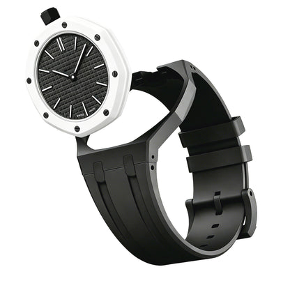 Oak Pop Exclusive Black Silicone Strap