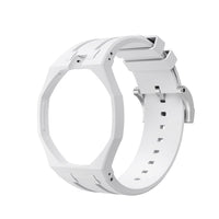 Oak Pop Exclusive  White Silicone Strap