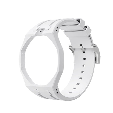 Oak Pop Exclusive  White Silicone Strap