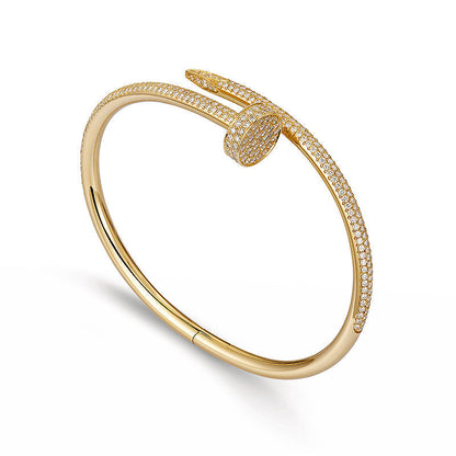 [LUXE]PULSERA JUSTE 3.5MM TODO DIAMANTES