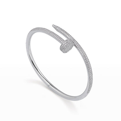 [LUXE]PULSERA JUSTE 3.5MM TODO DIAMANTES