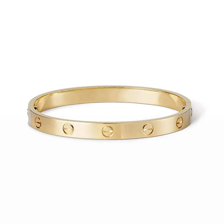 [LUXE] LOVE  Classic & Diamond-Paved Bracelet Stack Set