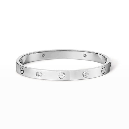 [LUXE] LOVE BRACELET 6.1MM 4 DIAMONDS