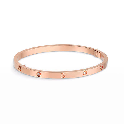 [LUXE]PULSERA LOVE 3,65 MM 6 DIAMANTES