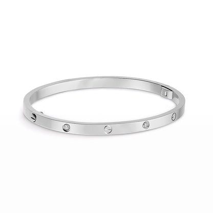 [LUXE]PULSERA LOVE 3,65 MM 6 DIAMANTES