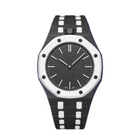 Oak Pop Exclusive Black And White Bioceramic Strap