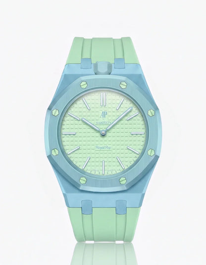 Silicone Strap & Case  Royal Pop  Blaue Acht(Customize  Colors)