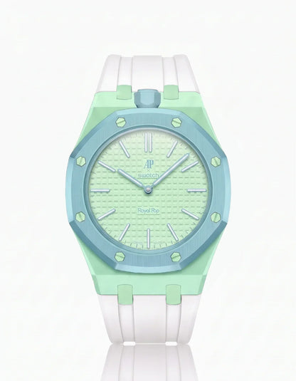 Silicone Strap & Case  Royal Pop  Blaue Acht(Customize  Colors)