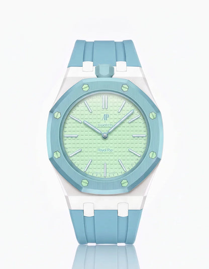 Silicone Strap & Case  Royal Pop  Blaue Acht(Customize  Colors)