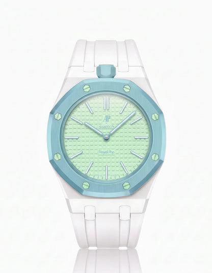 Silicone Strap & Case  Royal Pop  Blaue Acht(Customize  Colors)
