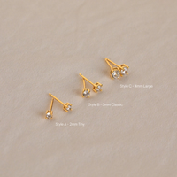 Juego de pendientes de diamantes Booker