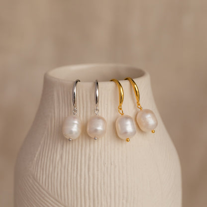 Pendientes colgantes de perlas