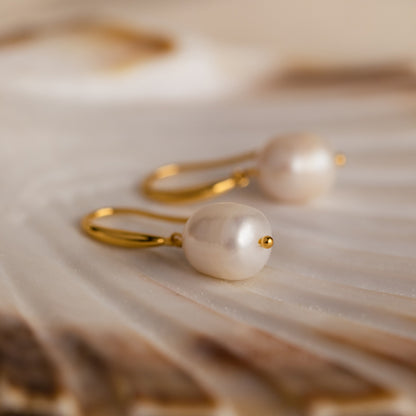 Pendientes colgantes de perlas
