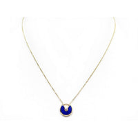 [LUXE]COLLAR AMULETTE DE ÁGATA EN ORO ROSA