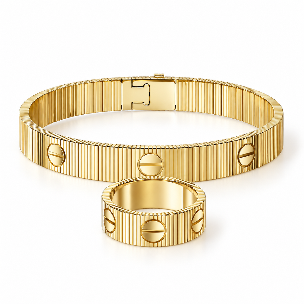 [LUXE]Love Unlimited Bracelet & Ring Set