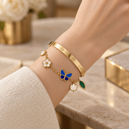[LUXE]Lucky Spring & Love Bracelet Stack Set