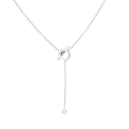 COLLAR DE PLATA Y DIAMANTES FINESSE [LUXE]