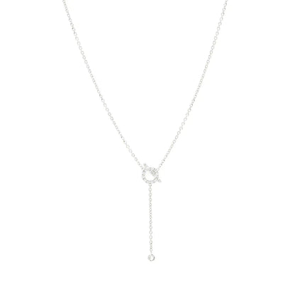 COLLAR DE PLATA Y DIAMANTES FINESSE [LUXE]