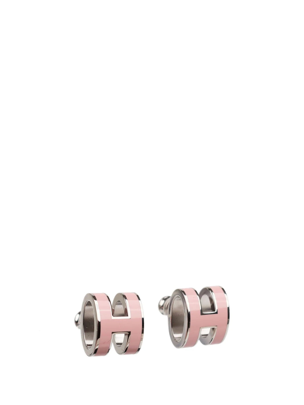 [LUXE]MINI POP H PENDIENTES DE PLATA ROSA