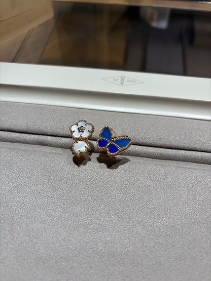 [LUXE]LUCKY SPRING BUTTERFLY OPEN-FACE RINGS