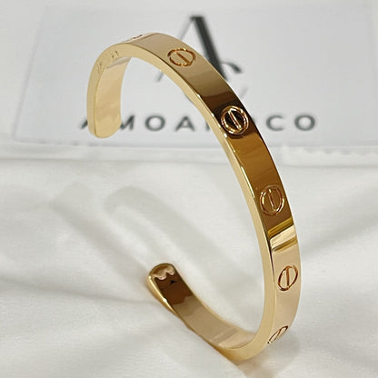 [LUXE] LOVE BRACELET 6.1MM OPEN CUFF
