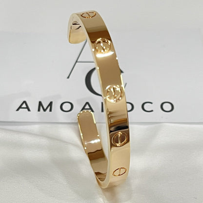 [LUXE] LOVE BRACELET 6.1MM OPEN CUFF