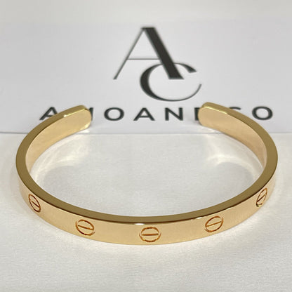[LUXE] LOVE BRACELET 6.1MM OPEN CUFF