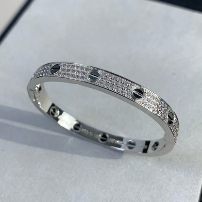 [LUXE] LOVE BRACELET 6.1MM DIAMOND-PAVED CERAMIC