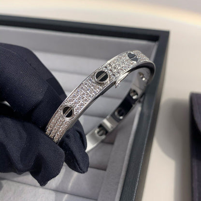 [LUXE] LOVE BRACELET 6.1MM DIAMOND-PAVED CERAMIC