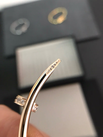 [LUXE]PULSERA JUSTE 3.5MM DIAMANTES