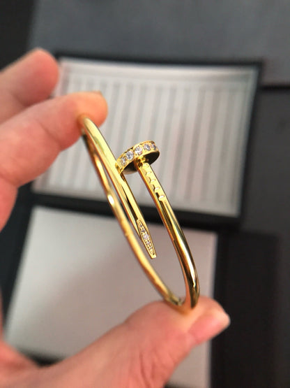 [LUXE]PULSERA JUSTE 3.5MM DIAMANTES