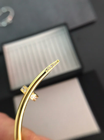 [LUXE]PULSERA JUSTE 3.5MM DIAMANTES