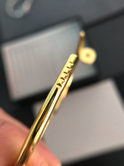[LUXE]PULSERA JUSTE 3.5MM DIAMANTES
