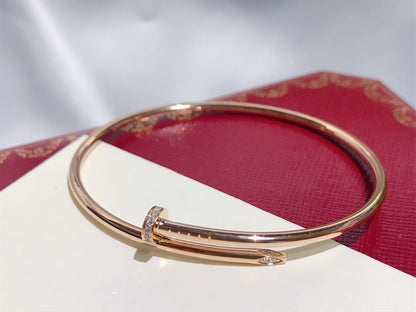 [LUXE]PULSERA JUSTE 2.5MM DIAMANTES