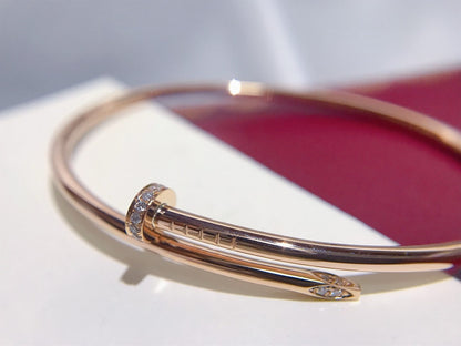 [LUXE]PULSERA JUSTE 2.5MM DIAMANTES