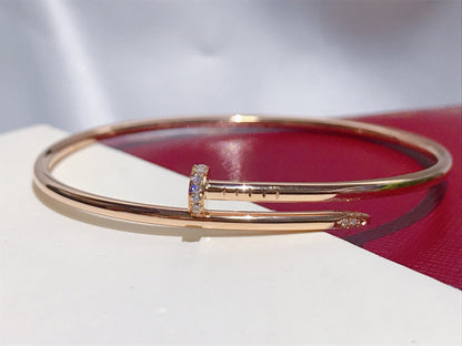 [LUXE]PULSERA JUSTE 2.5MM DIAMANTES
