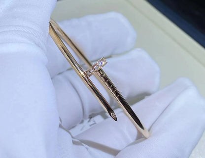 [LUXE]PULSERA JUSTE 2.5MM DIAMANTES