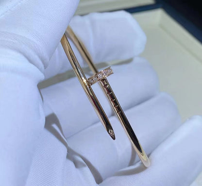 [LUXE]PULSERA JUSTE 2.5MM DIAMANTES