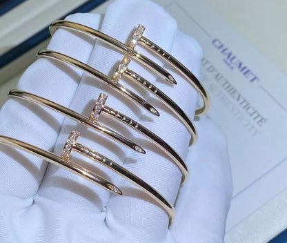 [LUXE]PULSERA JUSTE 2.5MM DIAMANTES