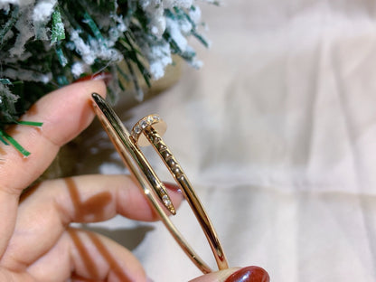 [LUXE]PULSERA JUSTE 2.5MM DIAMANTES