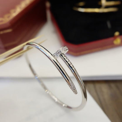 [LUXE]PULSERA JUSTE 3.5MM DIAMANTES