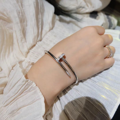 [LUXE]PULSERA JUSTE 3.5MM DIAMANTES